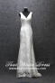 Silver - wedding gown S1405W001 City Strap Lace V back