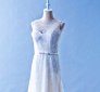 502WL01 XJ Sequins Flow Sleeves A line Plus Top Malaysia Wedding Dress Designer Rental