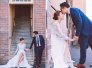 608LL05 LL Lilian Long Sleeves Berta Bride Silk Chiffon Wedding Dress Designer Malaysia