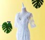 405W002 Mermaid Trumpet Quarter Long Lace Sleeves Malaysia Baju Pengantin Baju Nikah Kahwin