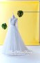 610LLW03 LL Long Sleeves V neck low back Cassandra Wedding Dresss Malaysia Baju Pengantin KL