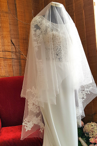 41  Premium Bride Wedding Veil Plain Soft Tulle Veil Long Short FingerTip Lace /Veil Tudung Pengantin Nikah Sanding Kahwin Malaysia