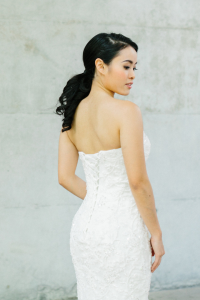 610LLW01 LL Charis Sweet Heart Trumpet 2 piece 3 Wedding Dress Rental Minimalist Malaysia, Full lace wedding dress malaysia, 